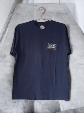 🌟Newport Navy Short-Sleeve Tee with Small Chest Graphic